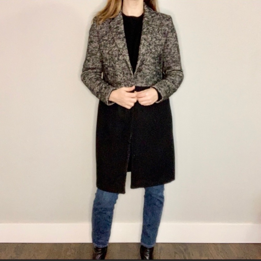Liz Claiborne Herringbone Wool Coat